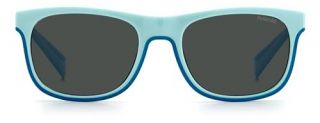 Óculos de sol Polaroid Kids PLD8041/S Azul Retangular - 2