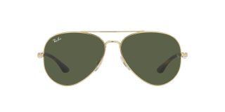 Óculos de sol Ray Ban 0RB3675 Dourados Aviador - 2