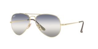 Óculos de sol Ray Ban 0RB3689 Dourados Aviador - 1