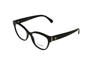 Óculos graduados Chanel 0CH3440H Preto Ovalada - 1