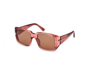 Óculos de sol Tom Ford FT1035 RYDER-02 Rosa/Vermelho-Púrpura Quadrada - 1