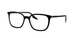Óculos graduados Ray Ban 0RX5406 Preto Quadrada - 1