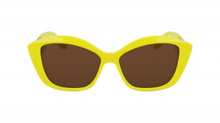 Óculos de sol Karl Lagerfeld KL6102S Amarelo Quadrada - 2