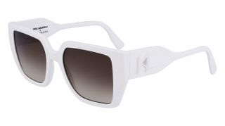 Óculos de sol Karl Lagerfeld KL6098S Branco Quadrada - 1