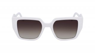 Óculos de sol Karl Lagerfeld KL6098S Branco Quadrada - 2