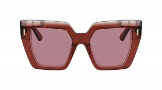 Óculos de sol Calvin Klein CK23502S Rosa/Vermelho-Púrpura Quadrada - 2