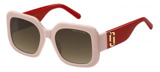 Óculos de sol Marc Jacobs MARC 647/S Rosa/Vermelho-Púrpura Quadrada - 1