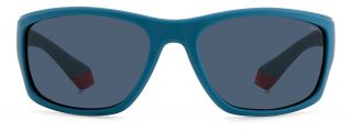 Óculos de sol Polaroid PLD 2135/S Azul Retangular - 2