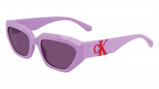 Óculos de sol Calvin Klein Jeans CKJ23652S Lilás Retangular - 1
