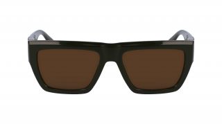 Óculos de sol Calvin Klein Jeans CKJ23653S Castanho Retangular - 2