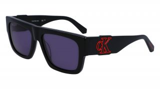 Óculos de sol Calvin Klein Jeans CKJ23654S Preto Retangular - 1
