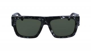 Óculos de sol Calvin Klein Jeans CKJ23654S Preto Retangular - 2