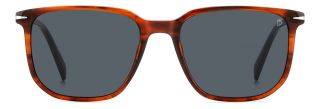 Óculos de sol David Beckham DB 1141/S Castanho Retangular - 2