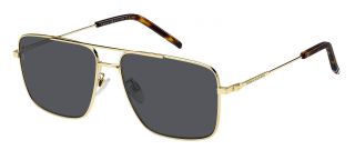 Óculos de sol Tommy Hilfiger TH 2110/S Dourados Retangular - 1