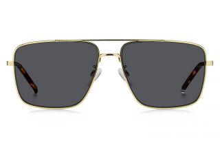 Óculos de sol Tommy Hilfiger TH 2110/S Dourados Retangular - 2