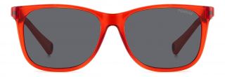Óculos de sol Polaroid Kids PLD 8058/S Vermelho Retangular - 2