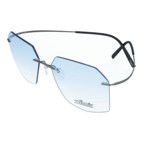Óculos graduados Silhouette 5599-NV Cinzento Retangular - 1